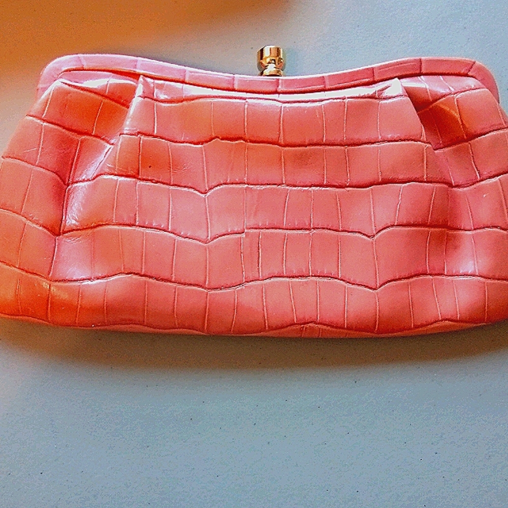 Gap crock pink clutch purse